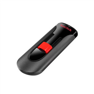 USB atmintinė SanDisk Cruzer Glide, 128 GB, juoda