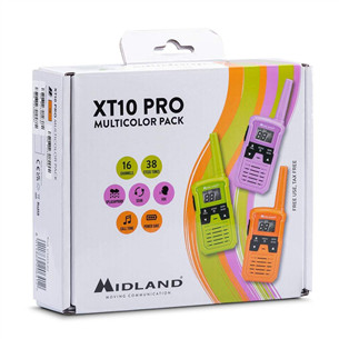 Midland XT10 Pro Multicolor, 3 vnt. - Radijo stotelės