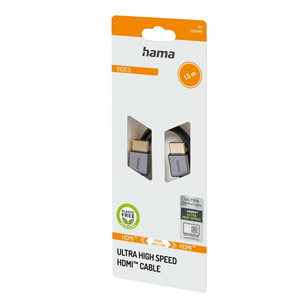 Hama HDMI Cable, 2.1, 8K, 1,5 м, черный - Кабель