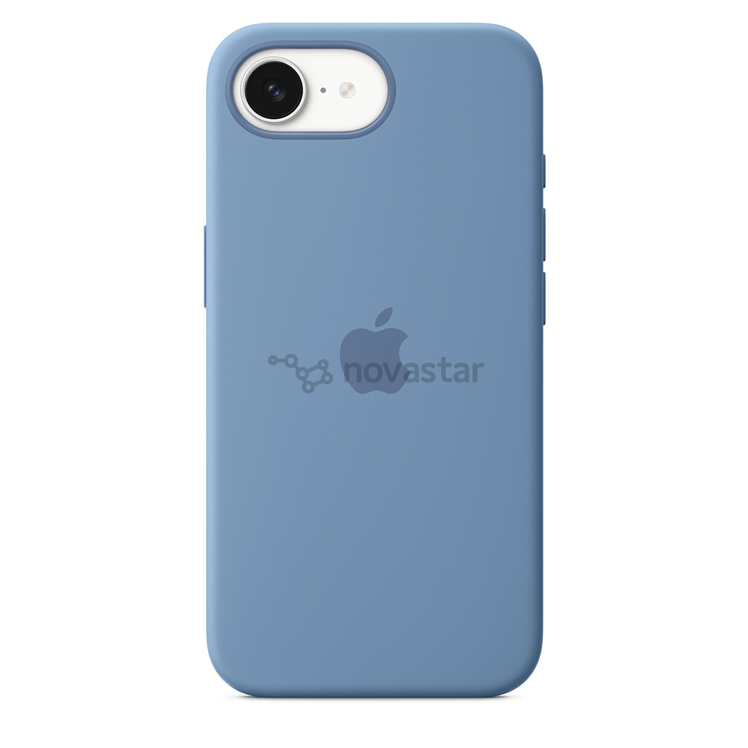 Dėklas Apple Silicone Case, iPhone 16e, winter blue