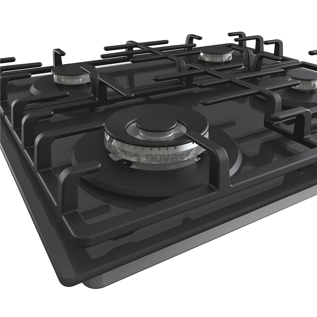 Hisense, width 60 cm, black - Built-in gas hob