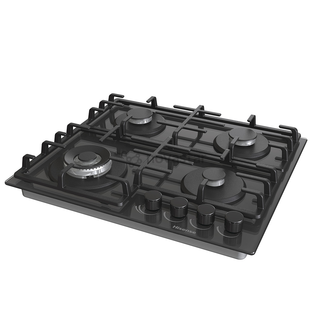 Hisense, width 60 cm, black - Built-in gas hob