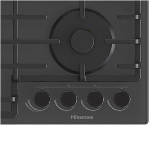 Hisense, width 60 cm, black - Built-in gas hob