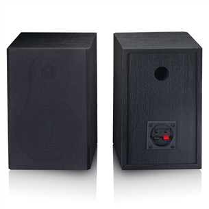 Lenco LS-500, juodas - Plokštelių grotuvas su garso kolonėlėmis