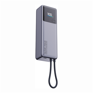Xiaomi Power Bank, 165 Вт, 10000 мАч, серый - Внешний аккумулятор