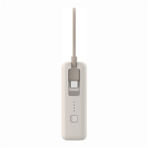 Išorinė baterija Xiaomi Power Bank, 33 W, 10000 mAh, integrated cable, smėlio spalvos