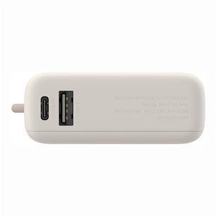 Išorinė baterija Xiaomi Power Bank, 33 W, 10000 mAh, integrated cable, smėlio spalvos