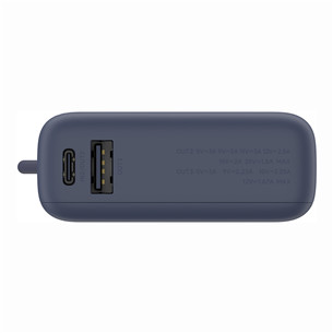 Išorinė baterija Xiaomi Power Bank, 33 W, 10000 mAh, integrated cable, mėlyna