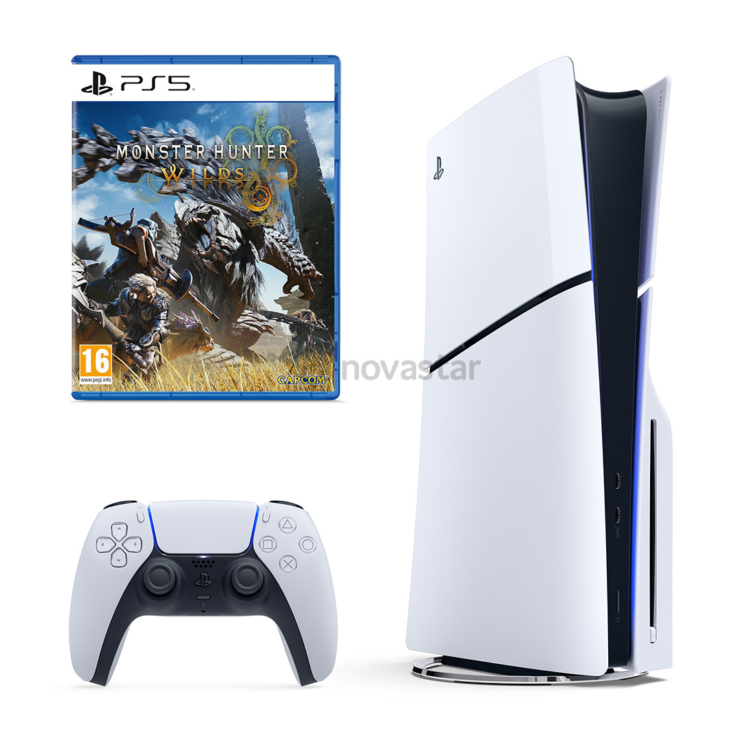 Sony PlayStation 5 Slim + Monster Hunter Wilds - Žaidimų konsolė