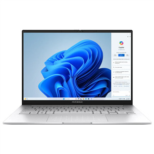 Nešiojamasis kompiuteris Asus Zenbook 14 OLED, 14'', OLED, Ultra 5, 16 GB, 512 GB, ENG, sidabro spalvos UX3405CA-QL219W