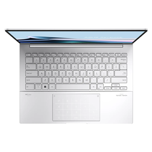 Nešiojamasis kompiuteris Asus Zenbook 14 OLED, 14'', OLED, Ultra 5, 16 GB, 512 GB, ENG, sidabro spalvos