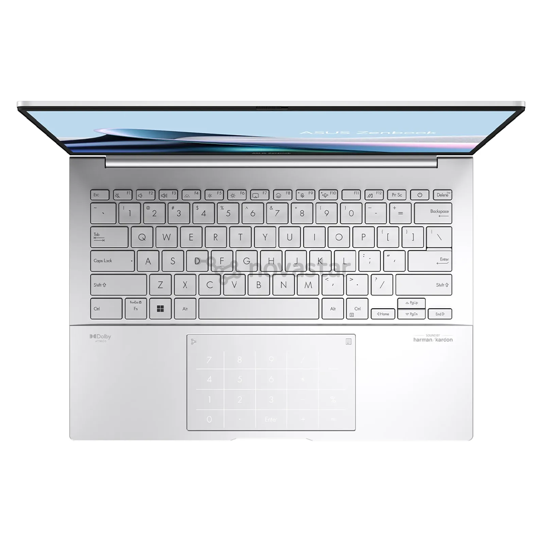 Nešiojamasis kompiuteris Asus Zenbook 14 OLED, 14'', OLED, Ultra 5, 16 GB, 512 GB, ENG, sidabro spalvos