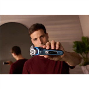 Philips i9000 Prestige, Wet & Dry, mėlyna - Barzdaskutė