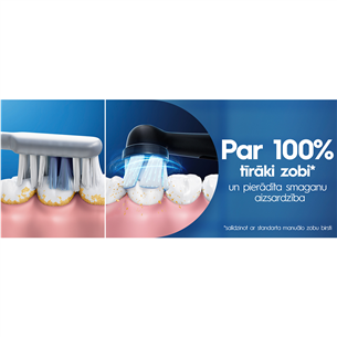 Elektrinis dantų šepetėlis Braun Oral-B iO2, kelioninis dėklas, juodas