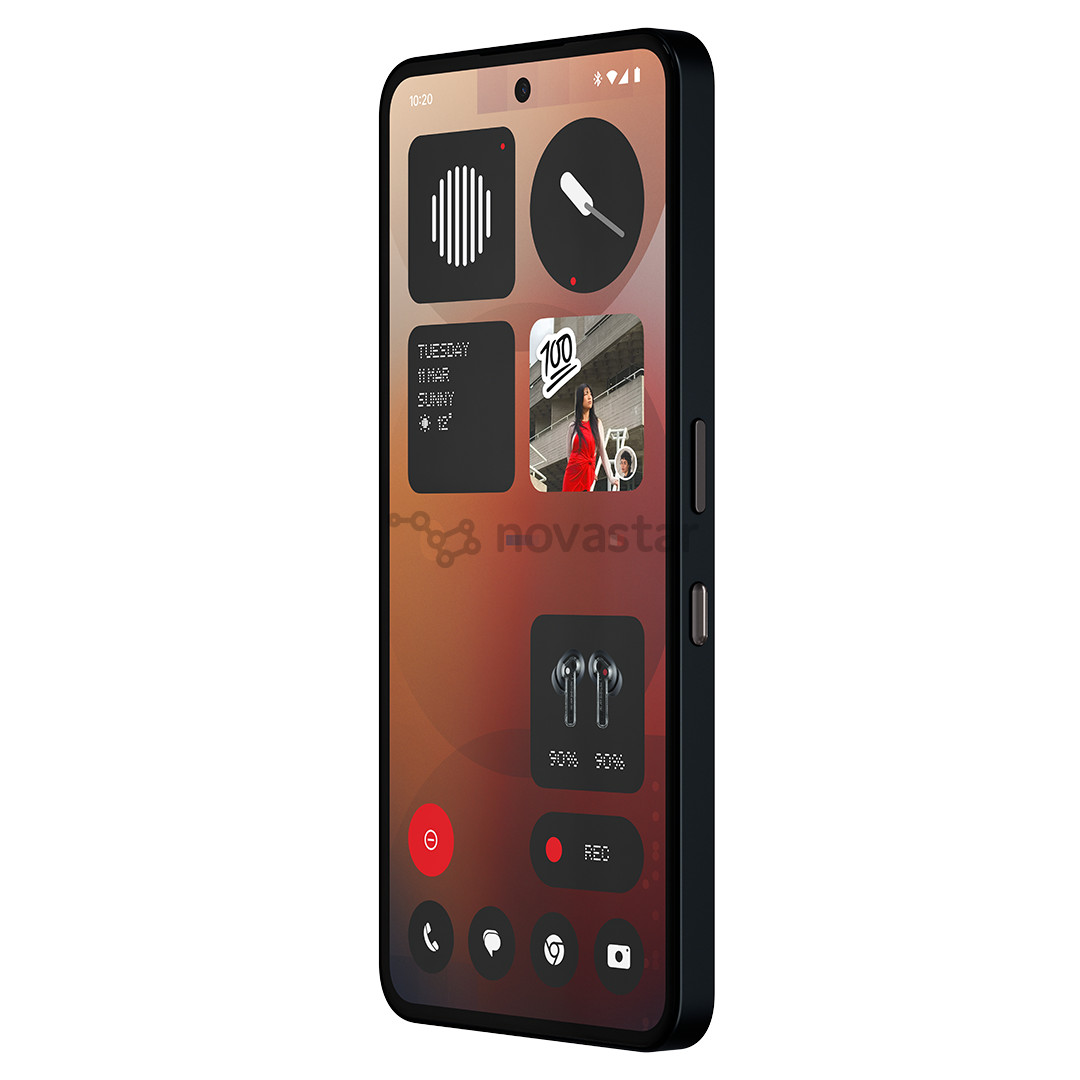 Išmanusis telefonas Nothing Phone (3a), 12 GB, 256 GB, juodas