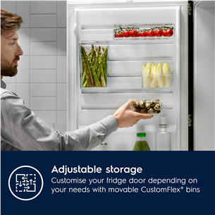 Electrolux 600 Series, No Frost, 269 L, height 189 cm - Built-in Refrigerator