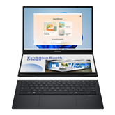 Asus Zenbook Duo OLED, 14'', 3K, OLED, 120 Hz, Ultra 9, 32 GB, 2 TB, ENG, pilkas - Nešiojamasis kompiuteris