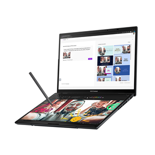 Asus Zenbook Duo OLED, 14'', 3K, OLED, 120 Hz, Ultra 9, 32 GB, 2 TB, ENG, pilkas - Nešiojamasis kompiuteris