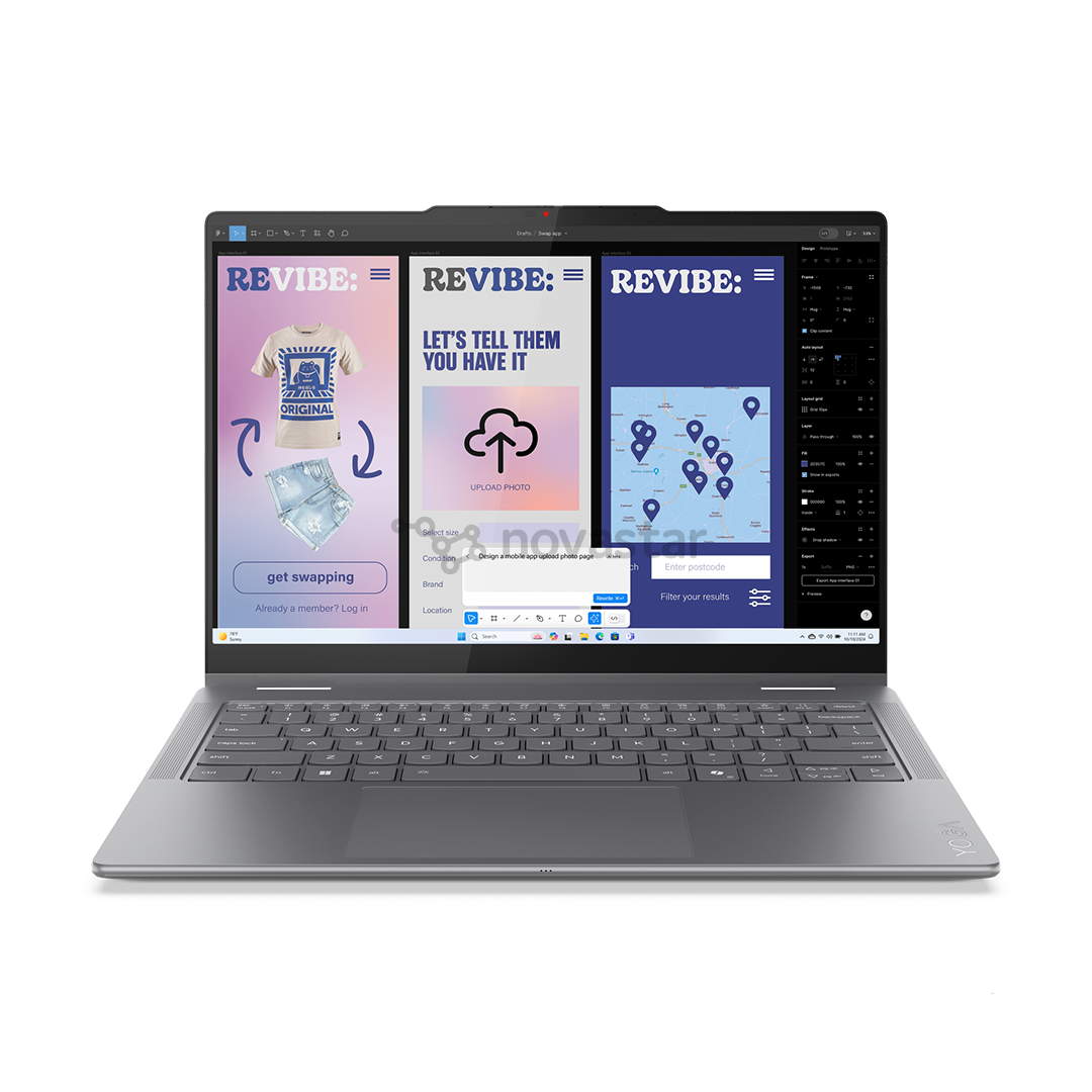 Lenovo Yoga 7 2-in-1 14ILL10, 14'', OLED, WUXGA, Ultra 5, 16 ГБ, 512 ГБ, ENG, серый - Ноутбук