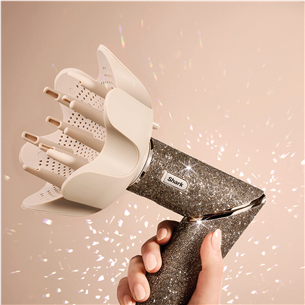 Plaukų formavimo šukos Shark FlexStyle Sparkle Champagne Diamond Limited Edition, 5-in-1, aukso spalvos