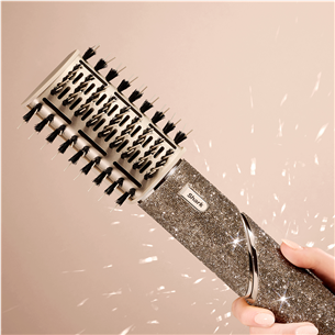 Plaukų formavimo šukos Shark FlexStyle Sparkle Champagne Diamond Limited Edition, 5-in-1, aukso spalvos