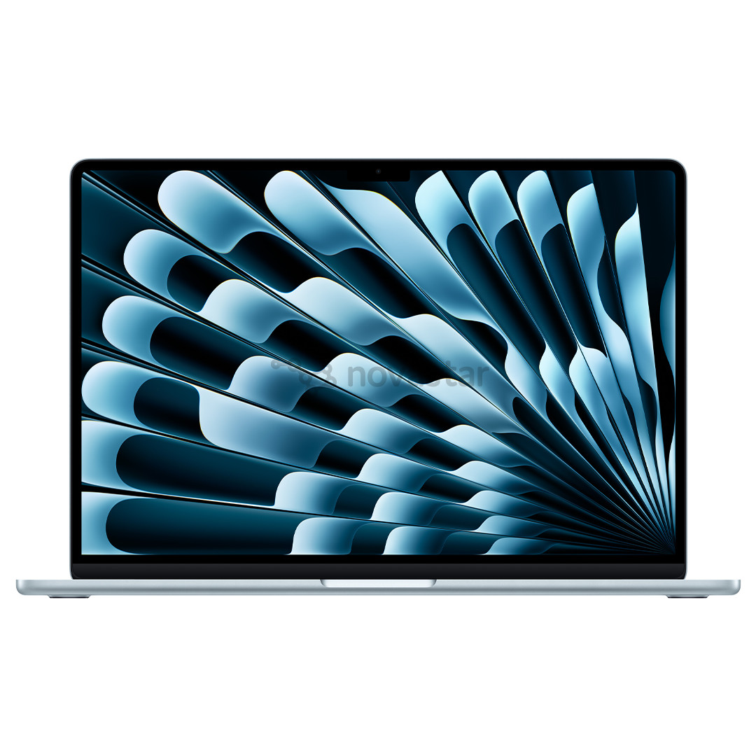 Nešiojamasis kompiuteris Apple MacBook Air 15 (2025), M4, 10C/10C, 16 GB, 256 GB, ENG, sky blue