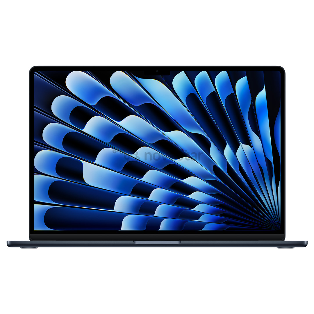 Nešiojamasis kompiuteris Apple MacBook Air 15 (2025), M4, 10C/10C, 16 GB, 256 GB, ENG, midnight MW1L3ZE/A