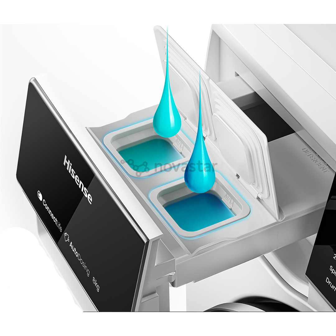 Hisense, 8 кг, глубина 48 см, 1400 об/мин - Стиральная машина с передней загрузкой