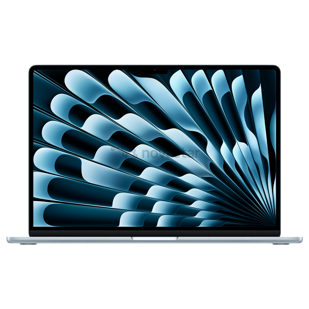 Nešiojamas kompiuteris Apple MacBook Air 15 (2025), M4, 10C/10C, 16 GB, 256 GB, RUS, sky blue