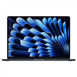 Nešiojamasis kompiuteris Apple MacBook Air 15 (2025), M4, 10C/10C, 24 GB, 512 GB, RUS, midnight MC6L4RU/A