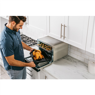 Mini orkaitė Ninja Foodi 10-in-1, 2400 W, juoda/sidabro spalvos