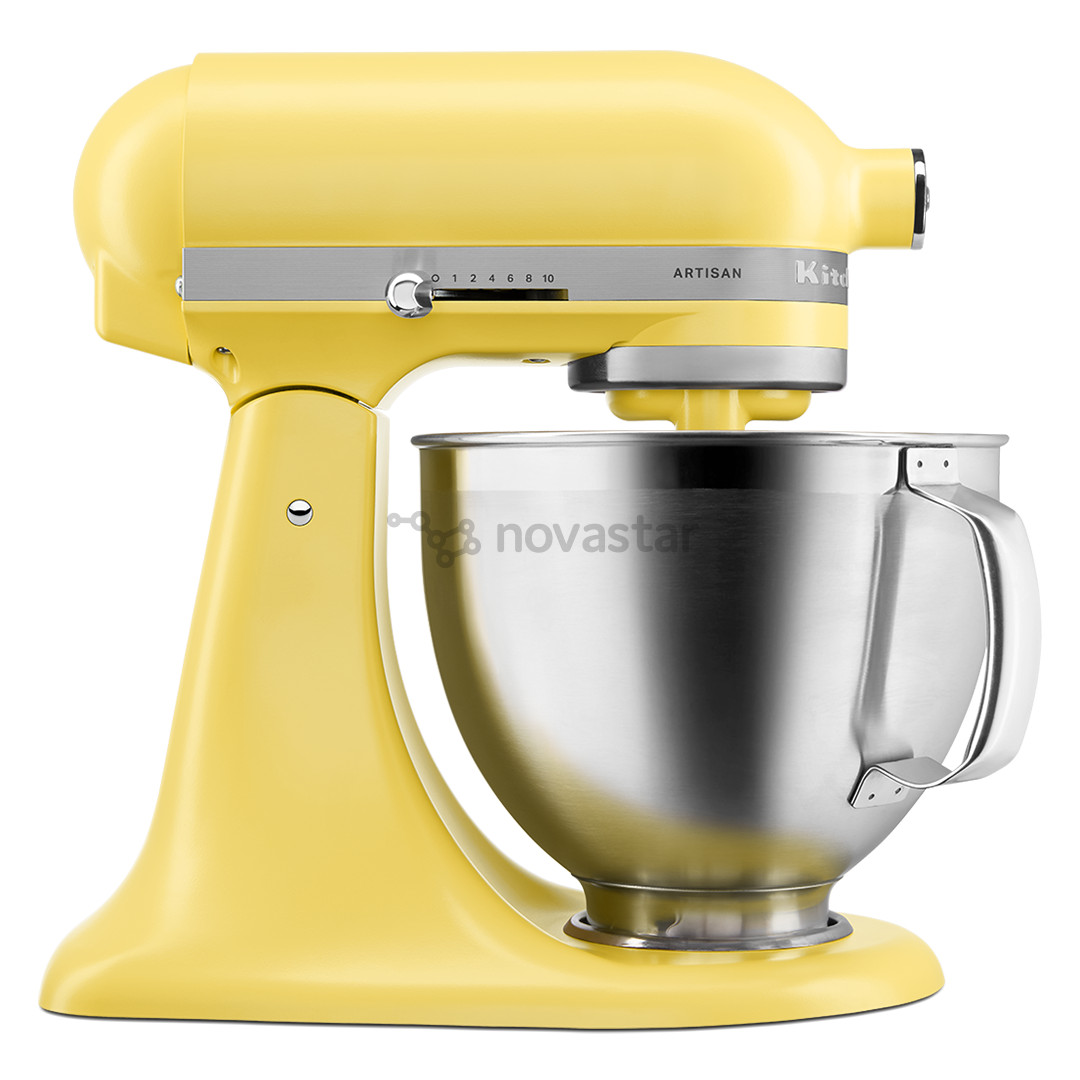 Virtuvinis kombainas KitchenAid Artisan "Color of the year 2025 - Butter", 4.7 L / 2.8 L, 300 W, geltonas
