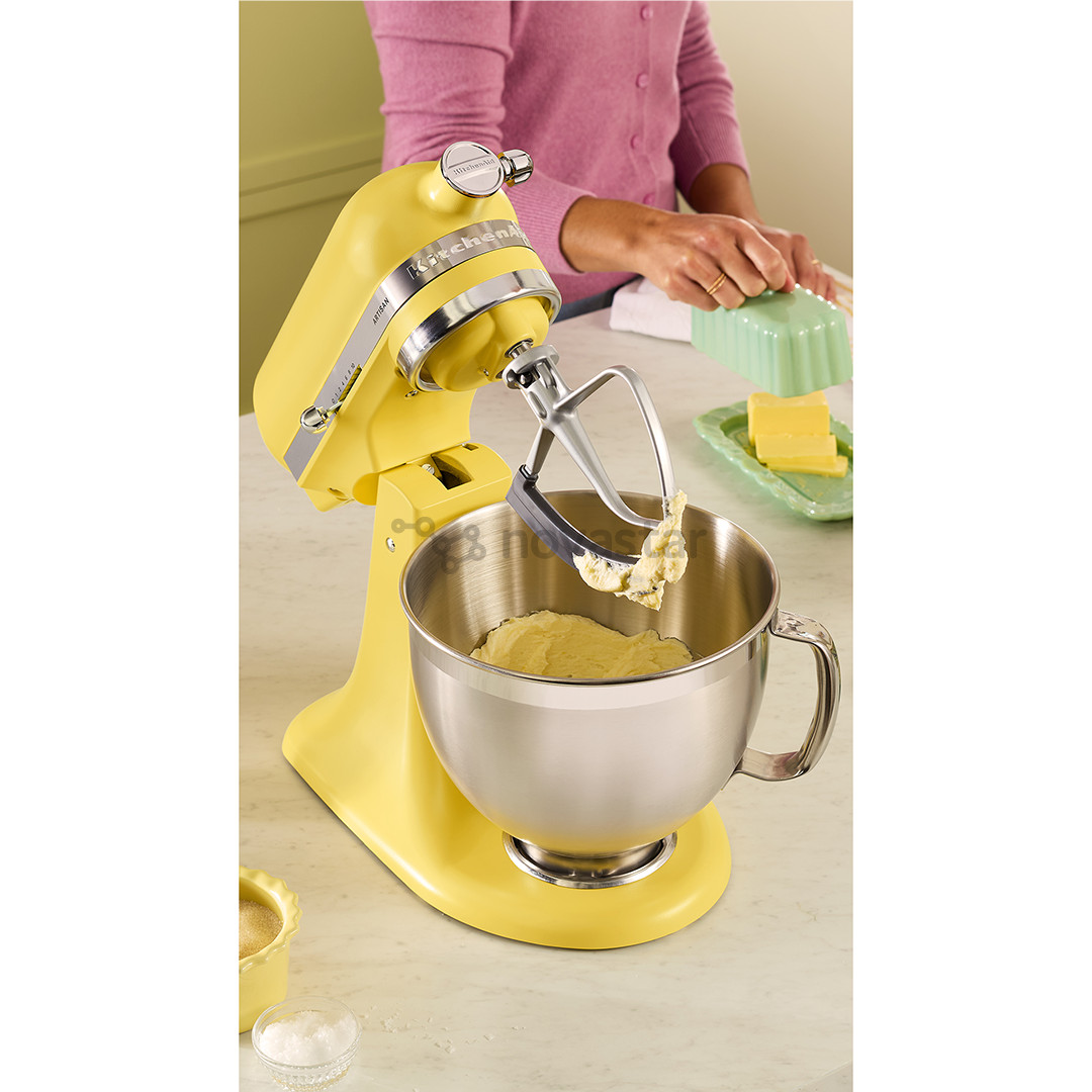 Virtuvinis kombainas KitchenAid Artisan "Color of the year 2025 - Butter", 4.7 L / 2.8 L, 300 W, geltonas