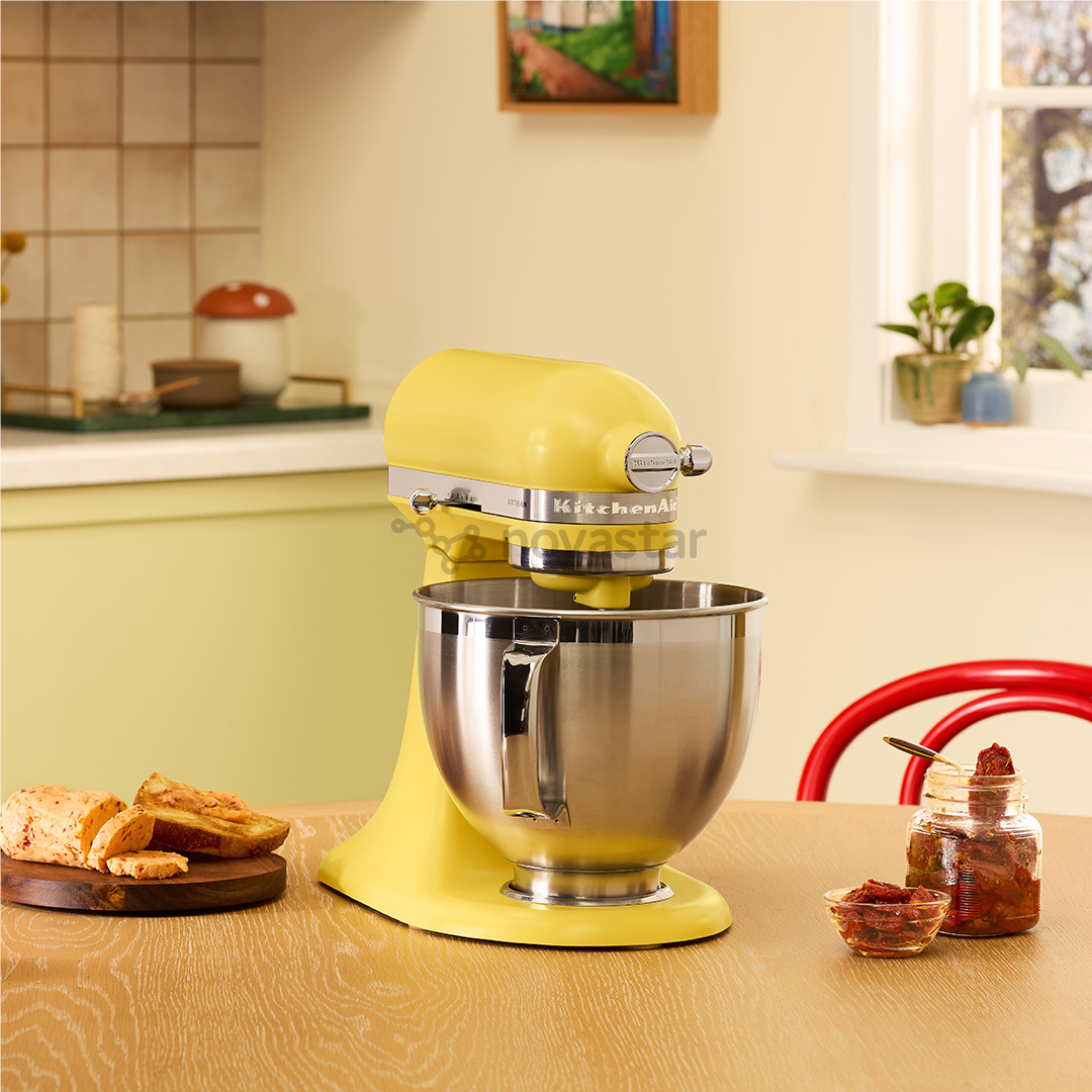 Virtuvinis kombainas KitchenAid Artisan "Color of the year 2025 - Butter", 4.7 L / 2.8 L, 300 W, geltonas