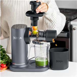 Lėtaeigė sulčiaspaudė Ninja NeverClog, 150 W, pilka