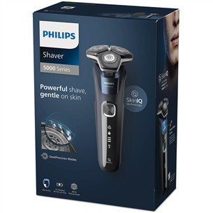 Philips Shaver Series 5000 Wet & Dry, черный/синий - Бритва