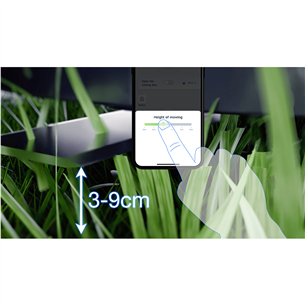 Vejos robotas Ecovacs GOAT A1-3000 LiDAR, baltas/juodas