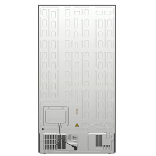 SBS šaldytuvas Hisense, NoFrost, 566 L, aukštis 179 cm, pilkas