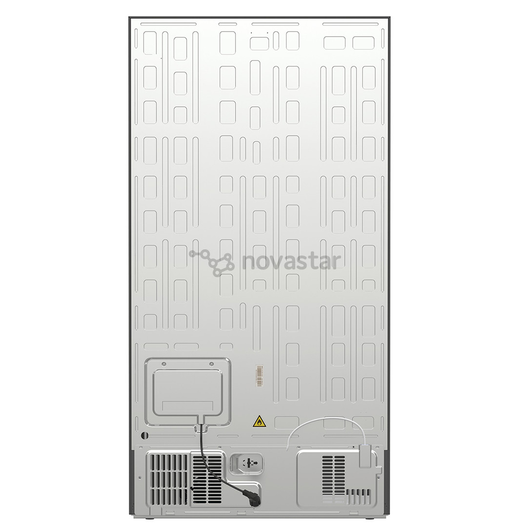 SBS šaldytuvas Hisense, NoFrost, 566 L, aukštis 179 cm, pilkas