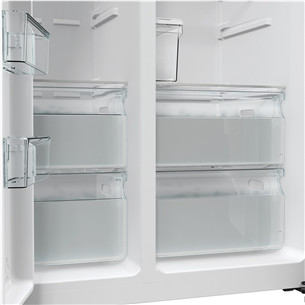 SBS šaldytuvas Hisense, NoFrost, 566 L, aukštis 179 cm, juodas