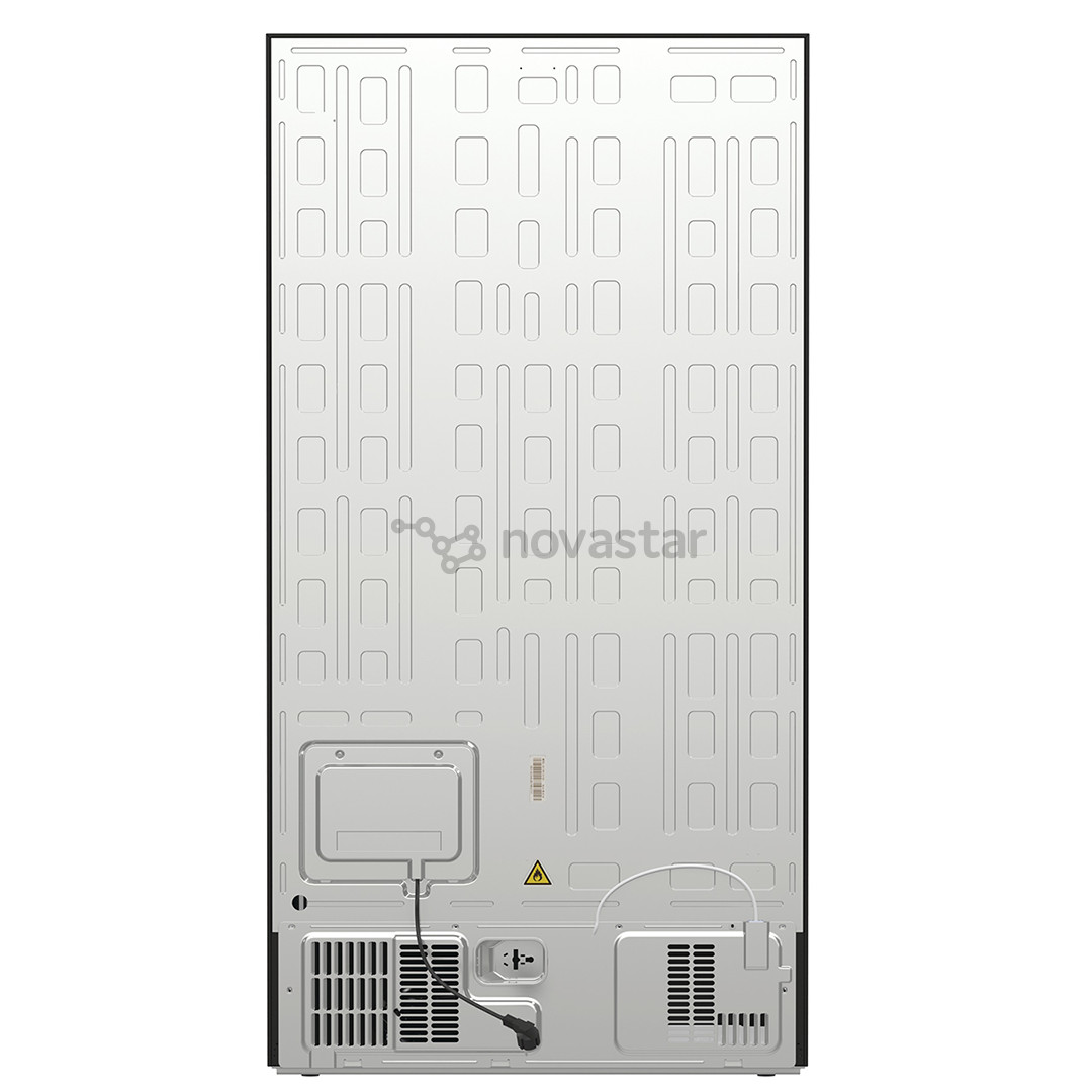 SBS šaldytuvas Hisense, NoFrost, 566 L, aukštis 179 cm, juodas