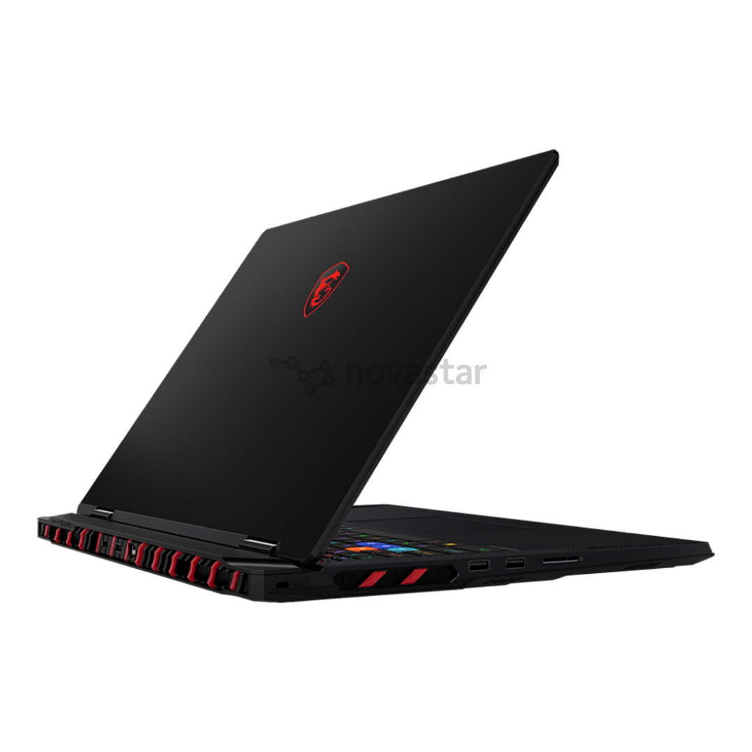 Nešiojamasis kompiuteris MSI Raider 18, 18'', UHD+, Mini-LED, 120 Hz, Ultra 9, 64 GB, 4 TB, RTX 5080, ENG, juodas
