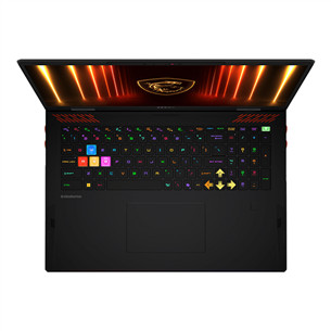 Nešiojamasis kompiuteris MSI Raider 18, 18'', UHD+, Mini-LED, 120 Hz, Ultra 9, 64 GB, 4 TB, RTX 5080, ENG, juodas