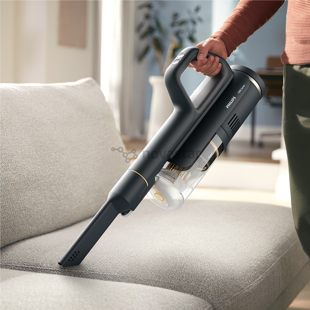 Philips 7000 Series AquaTrio, wet & dry, juodas/geltonas - Belaidis dulkių siurblys