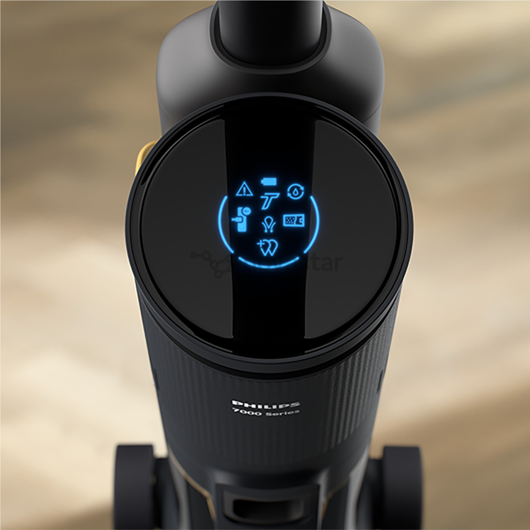Philips 7000 Series AquaTrio, wet & dry, juodas/geltonas - Belaidis dulkių siurblys