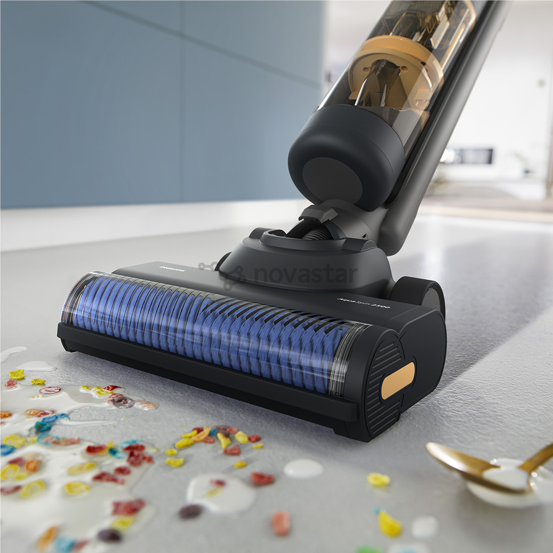 Philips 7000 Series AquaTrio, wet & dry, juodas/geltonas - Belaidis dulkių siurblys