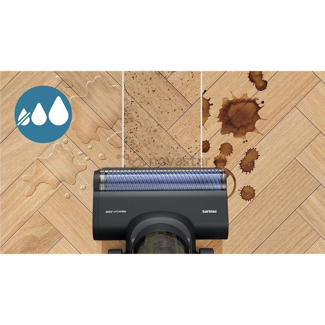 Philips 7000 Series AquaTrio, wet & dry, juodas/geltonas - Belaidis dulkių siurblys