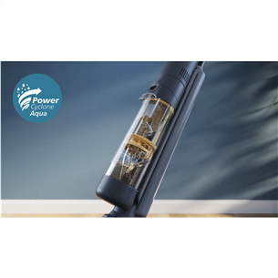 Philips 7000 Series AquaTrio, wet & dry, juodas/geltonas - Belaidis dulkių siurblys