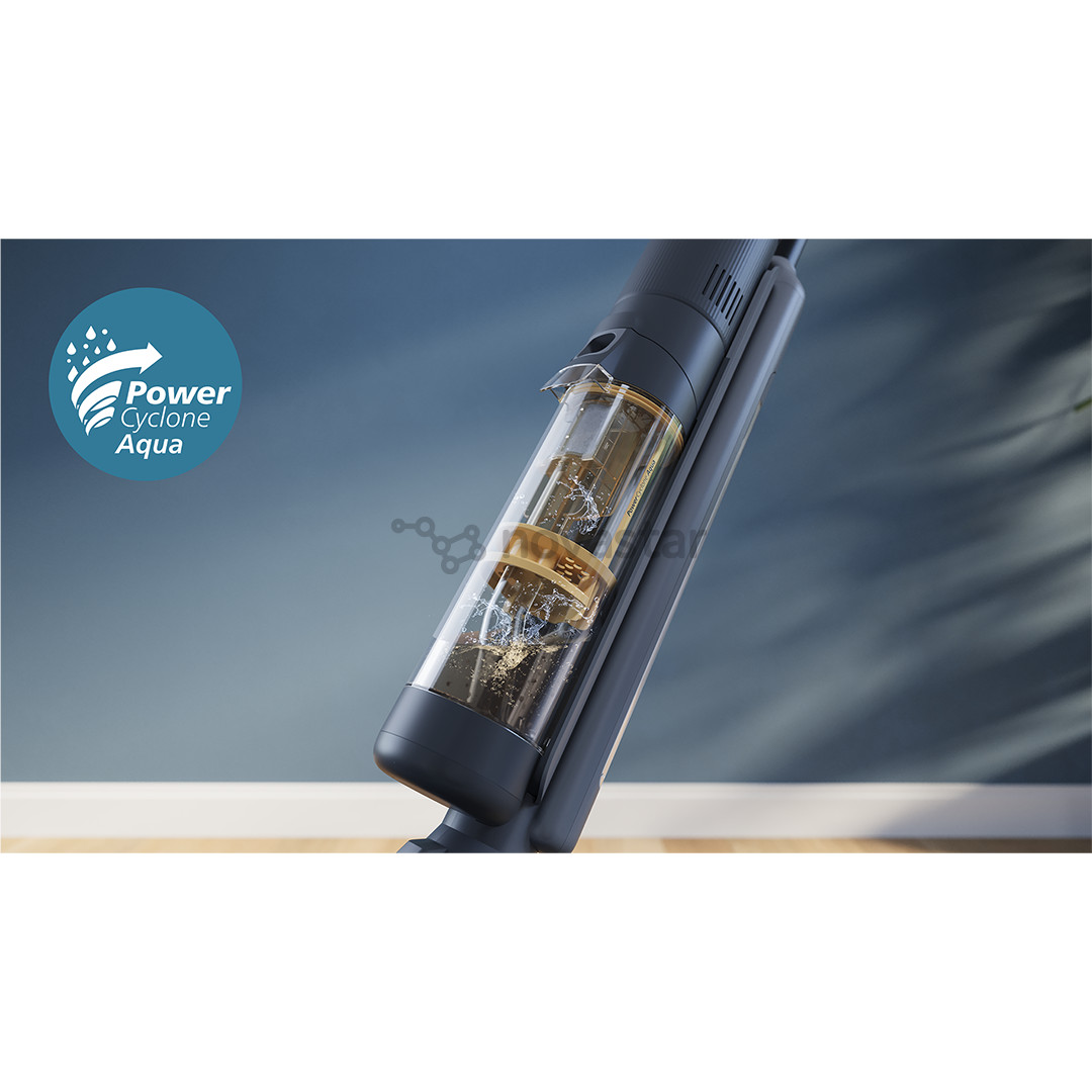 Philips 7000 Series AquaTrio, wet & dry, juodas/geltonas - Belaidis dulkių siurblys