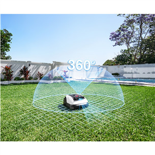 Ecovacs Goat 0500 Panorama, белый/черный - Робот-газонокосилка